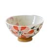 Tigela de arroz japonesa importada com coruja, esmalte sob a flor da libélula, utensílios de mesa de cerâmica, tigela de coelho de desenho animado, tigela infantil