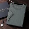 Ropa de primera línea suéter de cachemira de manga corta y cuello redondo para hombre otoño e invierno suéter holgado casual de talla grande manga corta tejido de punto manga corta
