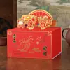 Caja de Empaque para Dulces de Turrón de Año Nuevo con Forma de Copo de Nieve y Frutos Secos Crujientes Caja para Dulces y Galletas Caja de Regalo para Hornear Chocolate