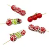 Horquilla de calabaza de azúcar de simulación creativa con personalidad, divertida y divertida comida, pinza de pico de pato, red roja, accesorios para el cabello al por mayor