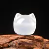 Gelatina Natural de Lichi Ágata Blanca Bolsa de la Suerte Colgante de Pata de Gato Pulsera de Ágata Blanca Hecha a Mano DIY Accesorios de Joyería de Gota Pequeña