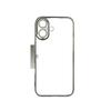 Funda para iPhone 16 Pro Max Adecuada con Película Protectora de Lente Integrada, Funda Protectora Anticaídas para iPhone 15 y 14, Antihuellas