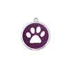 Colgante para Collar de Identificación Redondo con Forma de Garra de 30 mm de Diámetro, Aleación de Zinc para Mascotas Anti-Pérdida, Grabado Láser Disponible, en Stock