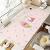 Alfombrilla de ratón calefactable, diseño lindo de dibujos animados, perfecta para el invierno, ideal para estaciones de trabajo de niñas, mantiene tu escritorio caliente y es un gran calentador de manos calefactable extragrande para la oficina