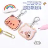 Llavero Panda One Two Bubu Shake Figura de Anime de Dibujos Animados Colgante de Llave Acrílico