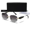 Gafas de Sol Sin Montura de Borde Cortado Estilo Europeo y Americano Nuevas en Stock, Gafas de Sol Degradadas de Moda para Fotografía Callejera al Aire Libre 211
