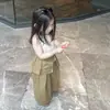 Conjunto de Roupa Estilo Coreano para Meninas 2026 Nova Roupa de Verão Infantil Colete de Manga Curta Calça de Bebê Tendência Conjunto de Duas Peças Fashion
