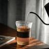 Taza de Vidrio Acanalado, Taza de Agua de Alto Borosilicato, Aislante Térmico, Antiescaldante, Taza de Té para el Hogar, Taza Pública, Alto Borosilicato, Moderna y Sencilla