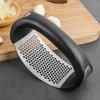 Prensa de ajo de acero inoxidable para el hogar, prensa de ajo manual con anillo, machacador de ajo para cocina, prensa de ajo para cocina