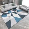 Alfombra Geométrica Atmosférica Simple Sala de Estar Alfombra para Mesa de Centro Estilo Nórdico Manta para Dormitorio Junto a la Cama Alfombra de Piso Completo Alfombra para Ventanal