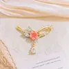 Colgante Venta Caliente Transfronteriza Estilo Coreano Collar de Flores Pulsera Accesorios Cobre Microincrustado Circonita Lujo Ligero Nicho Cadena de Clavícula Accesorios