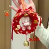 Regalo de Año Nuevo, Corona de Flores Retorcidas de Nuevo Estilo, Colgante de la Fortuna, Materiales Hechos a Mano para Manualidades, Decoración de Pared para Coche, Regalo Creativo