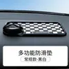 Suporte Giratório para Celular de Carro em PVC Xadrez com Tapete Antiderrapante e Placa de Estacionamento, Suporte Multifuncional para Painel Compatível com Todos os Modelos de Carro