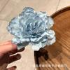 Nuevo Clip de Flor Rosa Seca Chinoiserie para Mujer 2024 Nuevo Clip para el Cabello de Estilo Nacional de Alta Gama Parte Trasera de la Cabeza Clip Grande de Tiburón