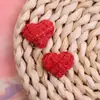 Sapatilhas de Tecido Pequenas e Perfumadas Estilo Coreano Botões em Formato de Coração Brincos DIY Feitos à Mão Fivelas para Sapatilhas Acessórios de Cabelo Grampos Acessórios para Roupas