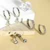 Joias para Piercing de Aço Inoxidável Europeu e Americano Pregos de Osso da Orelha Nicho Simples Parafuso de Aço Titânio Pregos Cocleares Brincos Femininos Fábrica de Brincos