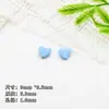 Lindas y coloridas cuentas pequeñas de esmalte en forma de corazón, materiales para cadena de teléfono DIY, pulsera hecha a mano, collar, accesorios de joyería de aleación