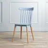 Fábrica moderna simple ocio ins negociación hotel tienda de té con leche maquillaje silla de madera nórdico plástico PP silla de comedor