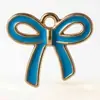 DA-1diy acessórios de joias liga de gotejamento de óleo pequenos pingentes acessórios para pingente de pulseira laço de fita 3D atacado