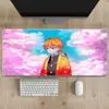 Mouse Pad Anime Demon Slayer, Tapete de Mesa Extra Grande, Espessado, Borda Travada, Resistente a Manchas, para Uso em Jogos e Escritório, Tapete de Computador