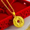 Collar Colgante con Hebilla de Seguridad Chapada en Oro de Latón de Lujo Ligero y Boutique de Gama Alta para Hombres y Mujeres Venta Caliente en Transmisiones en Vivo de Douyin Xiaohongshu