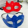 Máscara de Halloween de medio rostro de PVC con patrón de diamantes multifacético transfronteriza, accesorio de disfraz para fiestas de máscaras y eventos de maquillaje