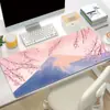 Mouse pad de animação de desenho animado paisagem pintura a óleo pad para teclado de computador espessado atacado transfronteiriço tapete de mesa grande transfronteiriço