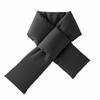 Bufanda Cruzada Doble Xianfeilan para Mujer Invierno Gruesa Cálida Color Puro Alta Gama Versátil Algodón Plumón Protector de Cuello Bufanda para Pareja