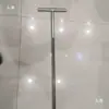 Muestreador de Polvo Mineral Tipo T Acero Inoxidable 304 Polvo Sólido de Hierro Suelo Metal Tubo Único Ranura Larga Barrena de Suelo Sonda de Muestreo