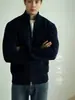 2026 Chaqueta de Punto Gruesa Anti-Pilling de Alta Resistencia con Doble Cremallera Suéter de Punto Color Sólido Engrosado Otoño e Invierno Cuello Alto Nuevo Estilo para Hombre