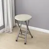 Suministro Directo de Fábrica Silla Plegable Silla de Comedor para el Hogar Silla Sencilla Silla de Ocio con Respaldo Taburete Silla Taburete Redondo Portátil para Adultos