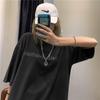 Top Verde Fluorescente para Mujer, Verano Manga Corta, Nuevo Estilo Coreano 2026, Camiseta Holgada Estilo Harajuku con Estampado de Letras, Manga Corta Tendencia Ins