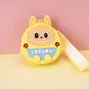 Cartera pequeña Labubu para niños de silicona, pequeño regalo, llavero, colgante, lindo regalito para máquina de garra, en stock