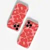 Compra de Comercio Electrónico Transfronterizo de Funda para Teléfono Apple 18 Pro Max con Flores Rojas que Mejoran la Atmósfera de Primavera y Verano: Producción y Venta al por Mayor
