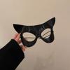 Forma cóncava sexy máscara de chica gato cubierta Halloween fiesta de disfraces accesorios disfraz media cara cos máscara de ojos