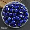 Cuentas de cerámica de color con agujero grande para pulsera de 10 mm, accesorios, material para joyería DIY con cuentas, cuentas redondas, accesorios, venta al por mayor mixta