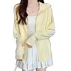 Ropa Delgada con Protección Solar para Estudiantes, Tops Casuales Transpirables de Seda Helada Anti-UV Económicos para Mujer