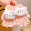 Guantes de Capibara para Niñas, Guantes Cálidos y Resistentes a la Escarcha de Dibujos Animados para Niños de Escuela Primaria, Guantes de Cinco Dedos para Niños y Bebés, Guantes Engrosados con Dedos Separados
