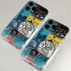 Adequado para iPhone 17 Pro Max Capa de Telefone Espacial com Ilustração Patchwork Personalizada Apple 16 Transparente 14/15 Nicho