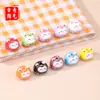 Gato de la Suerte de Cerámica de Colores con Cuentas DIY Hecho a Mano Lindo Accesorios de Gato de Cerámica Agujero Vertical Pulsera Cuentas Sueltas Materiales Colgante