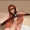 Princesa en la Huida Lazo Grande Pinza para el Cabello Accesorios Coreanos Pinza de Tiburón Pinza para el Cabello de Sentido Avanzado Adorno para la Cabeza de Mujer