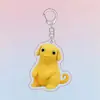 Llavero de Acrílico de Doble Cara Serie Zodiacal Nailong Dibujos Animados Divertidos Colgante Decorativo para Mochila Regalo Creativo