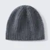 Chapéu de Tricô 100% Caxemira Pura Feminino Outono Inverno Versátil Quente Proteção para Ouvido Chapéu de Lã Faz o Rosto Parecer Menor Cobertura Total da Cabeça Chapéu para o Frio