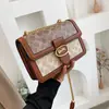 Bolsa feminina de alta qualidade 2026 nova tendência moda retrô bolsa de corrente ins versátil ombro transversal pequena quadrada
