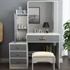 Tocador Más Vendido para Comercio Exterior, Amazon Transfronterizo, Tocador LED con Múltiples Cajones para Dormitorio, Muebles de Panel