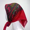 Bufanda Estilo Étnico Xinjiang Poliéster Hilo Dorado Sarga 80cm Chal Estilo Ruso Bufanda Rusa