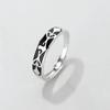 Anillo de pareja de princesa caballero, un par de anillos de plata esterlina, regalo Qixi, diseño de nicho, personalidad de moda simple y original