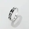 Anillo de pareja de princesa caballero, un par de anillos de plata esterlina, regalo Qixi, diseño de nicho, personalidad de moda simple y original