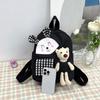 Mochila Infantil Estilo Coreano Estampado de Oso Ligera Bolsa Escolar para Jardín de Niños Mochila Casual Linda de Dibujos Animados para Niños y Niñas