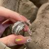 Anillo Geométrico Mobius Retorcido para Mujer, Moda Retro, Estilo Nuevo Sencillo y Popular, Anillo Abierto Personalizado, Anillo para Dedo Índice